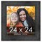 Square Contemporary Black Picture Frame - UV Acrylic, Foam Board Backing, Hanging Hardware